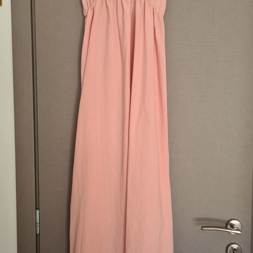 Morena Spain maxi soft pink dress with straps