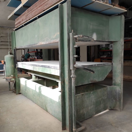 Woodworking press used heated hydraulic Manni 2500x1300