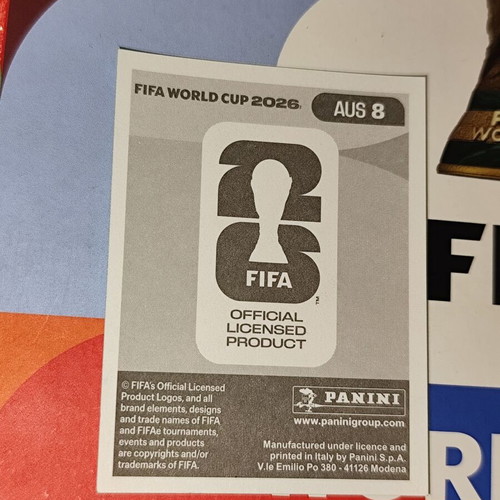 Cameron Burgess World Cup 2026 Panini sticker