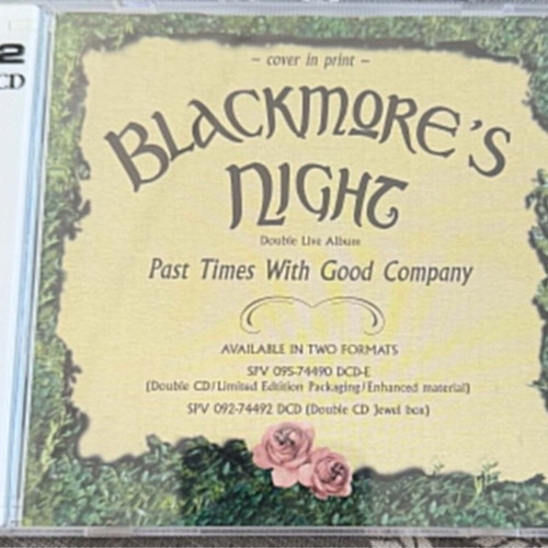 Blackmore's Night Past Times With Good Company 2CD promo used, folk
