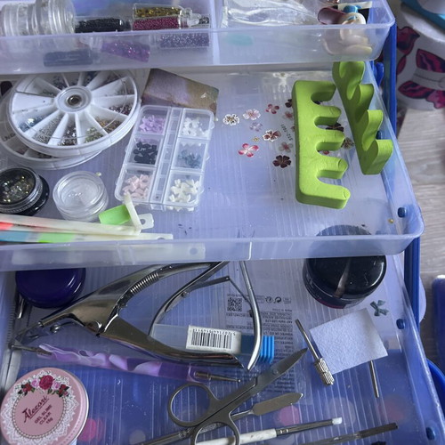 Complete Professional Nail Tech Toolbox Set, like new