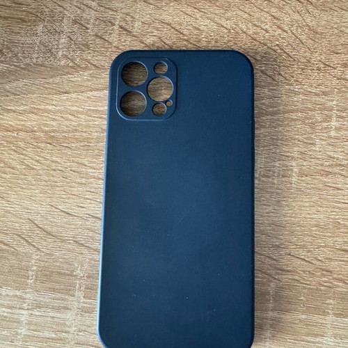 iPhone12Pro case blue with matte texture like new