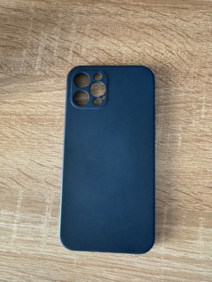 iPhone12Pro case blue with matte texture like new