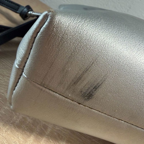 DKNY The Everywhere Pouch shoulder bag used, black and silver