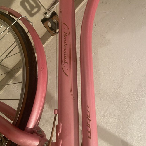 Boulevard women's city bicycle new, 27 inch, gearshift, pink metallic