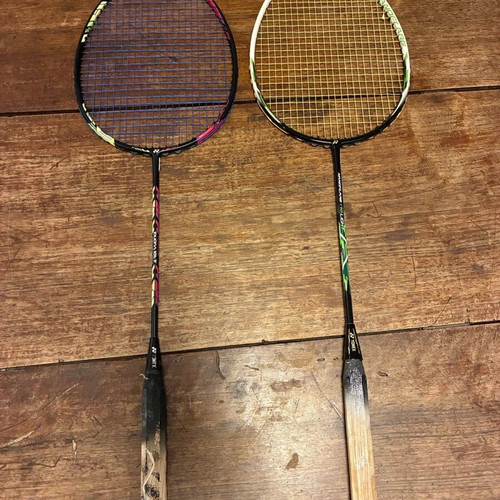 Yonex 2 used badminton rackets Nanoflare 170 Light and Duora 10LT