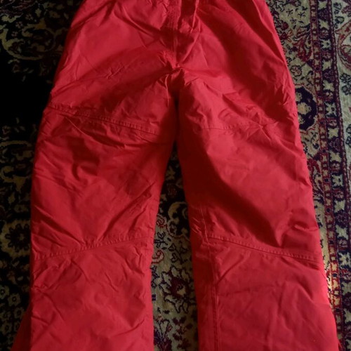 Ski pants like new, red, size 140, kids unisex