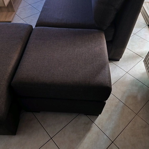 Wenge corner sofa used 4-seater in 3 pieces