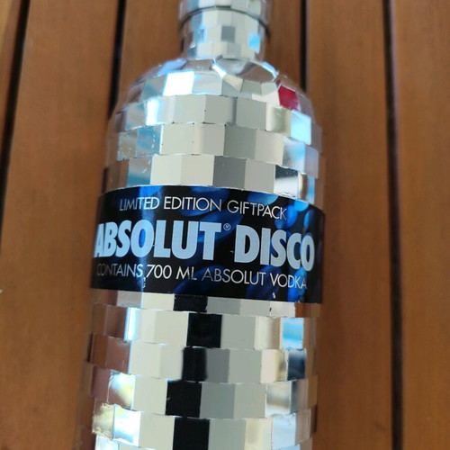 Absolut Disco limited edition collectible plastic bottle holder