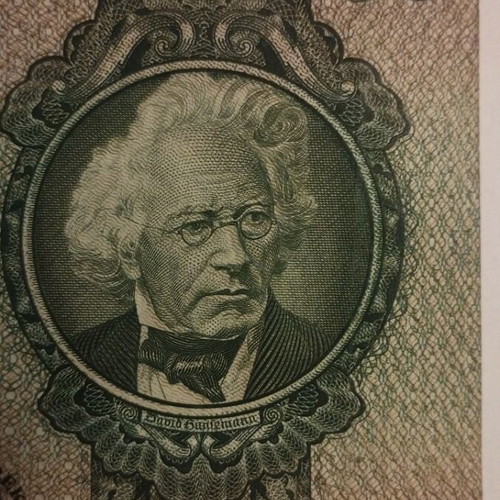 German 50 Mark banknote used, pre-war 1933