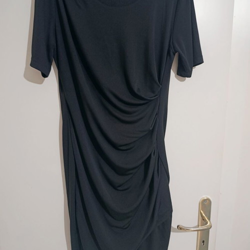 Draped dress H&M black, like new, size L