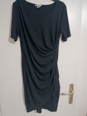 Draped dress H&M black, like new, size L