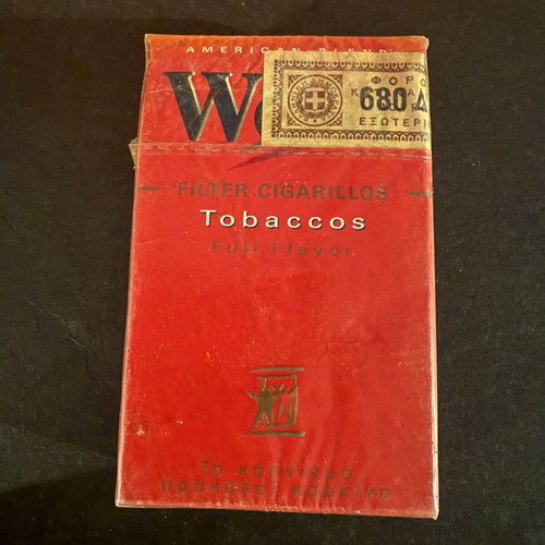 West Filter Cigarillos vintage, new, with Greek tax stamp