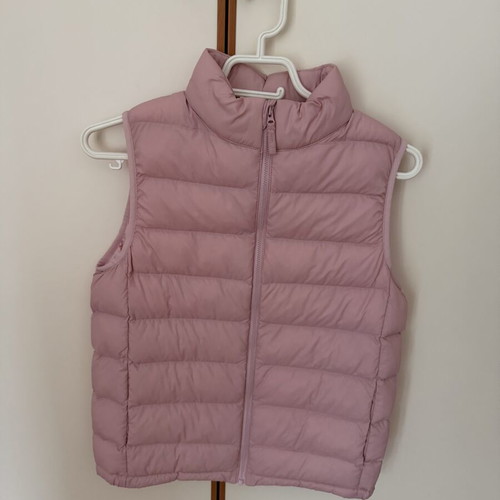 Uniqlo lightweight puffer jacket 11-12 years old new, pink, size 140 cm
