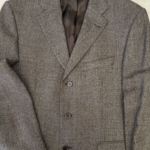 Féraud jacket new, 100% wool, size L, black and grey