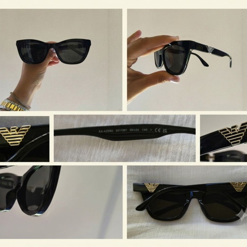 Emporio Armani EA 4259U sunglasses like new, black cat-eye