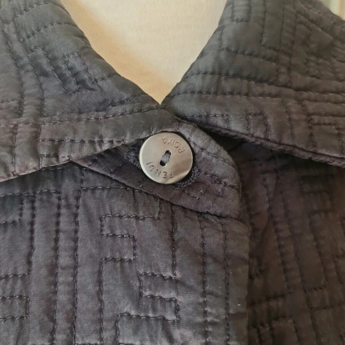 Fendi coat minimal structural chocolate brown like new