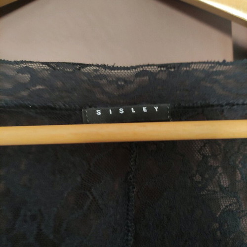 Φόρεμα Sisley μαύρο one size σαν καινούργιο, δαντέλα με εσωτερική επένδυση