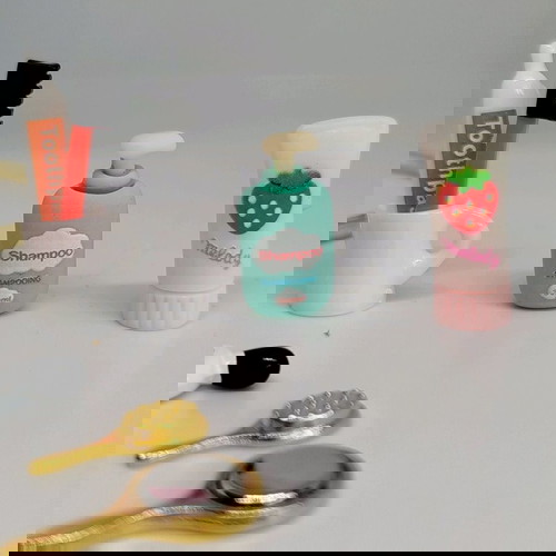 Αξεσουάρ μπάνιου για κούκλες, καινούργια σετ 15 τεμαχίων