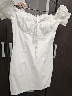 Shein short white dress like new, size XS