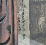 C. Mahillon brass bugle and WW1 infantry signalman portrait