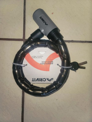 Crivit Armored Bicycle Lock new, 24 mm diameter, 98 cm length