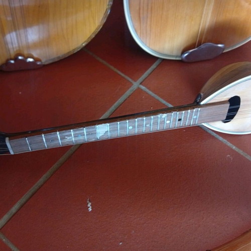 Vicente Sanchis classical guitar and 4-string bouzouki set with saz and baglamas