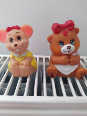 Vintage pencil sharpeners used, 1980s, set of 2