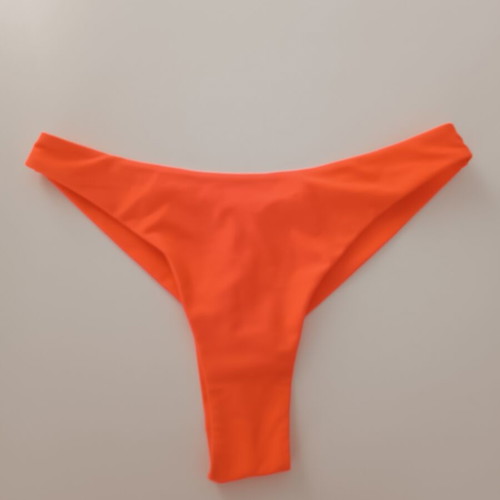 Bikini Bottom neon orange Brazil style like new, size S