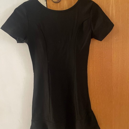 Mini dress RINKACHO black with pearls on back, like new, size M (S)