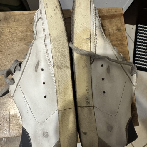 Golden Goose Superstar sneakers size 38 like new, white and grey