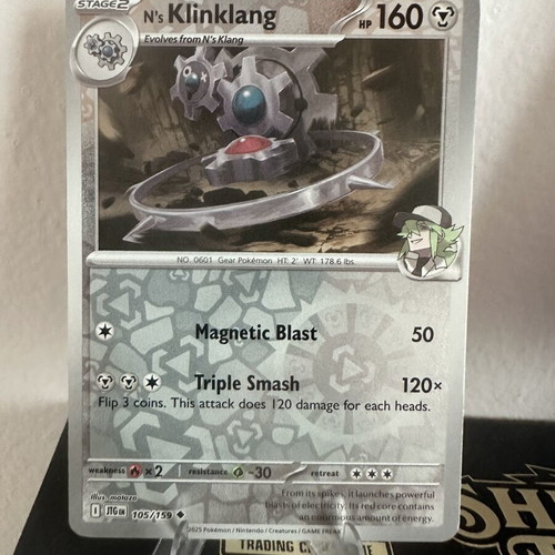N’s Klinklang Pokemon Card new