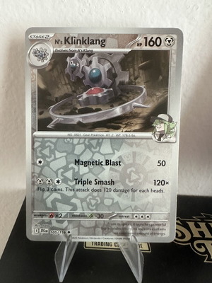 N’s Klinklang Pokemon Card new