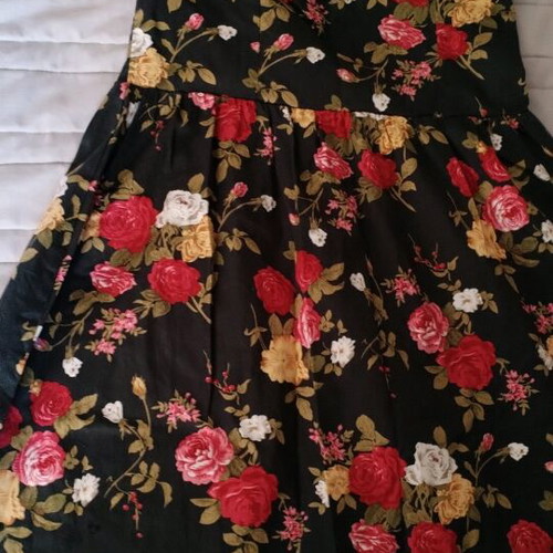 Floral mini dress strapless like new, multicolor, size S