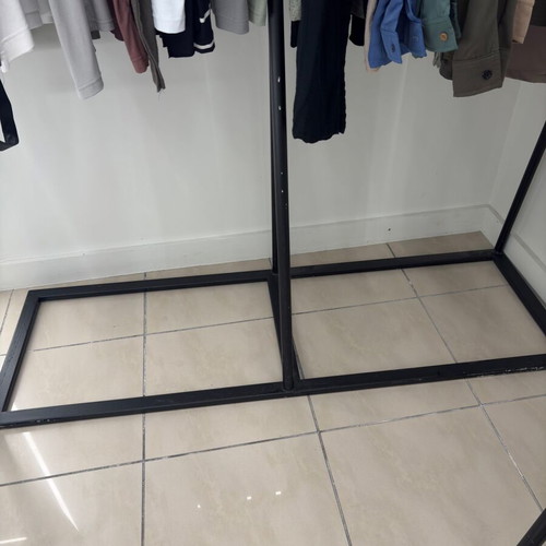 Metal Clothing Racks used, set of 2, professional ironwork