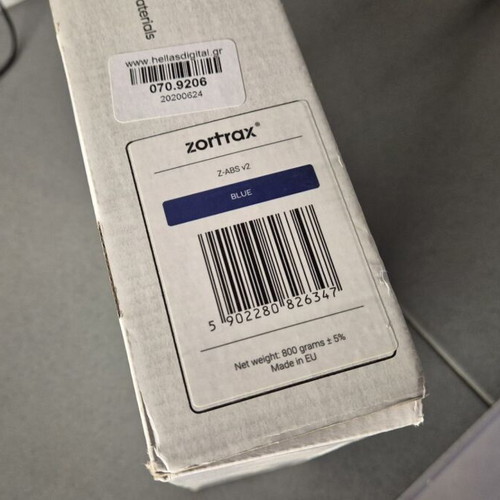 X-ABS Zortrax M200 Blue ABS 3D Printing Filament 800gr like new