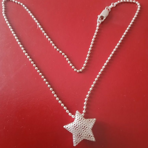 Silver necklace 925, 44 cm with pendant, like new
