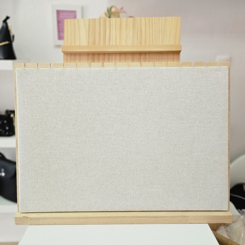 Wooden jewelry display stands, set