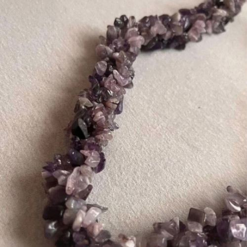 Amethyst necklace handmade new