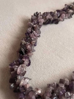 Amethyst necklace handmade new