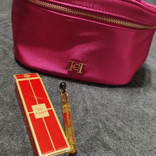 Carolina Herrera Set Bag and Sandal Ruby Perfume New 5 ml