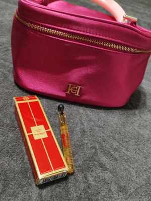 Carolina Herrera σετ τσάντα και άρωμα Sandal Ruby καινούργιο 5 ml