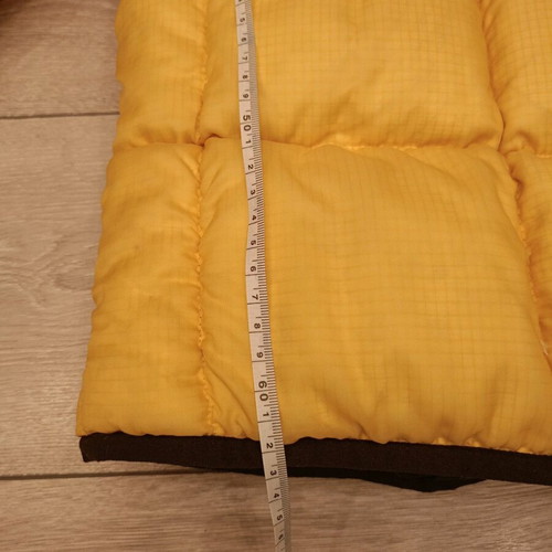 Nike puffer jacket used, yellow and black colorblock