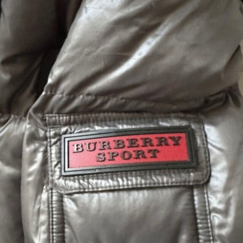 Burberry puffer jacket like new, size XS/S, gray