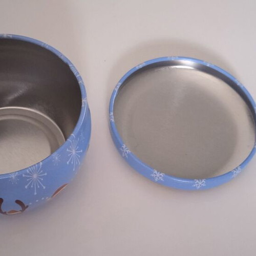 Container for tealight or scented candles new, Christmas design