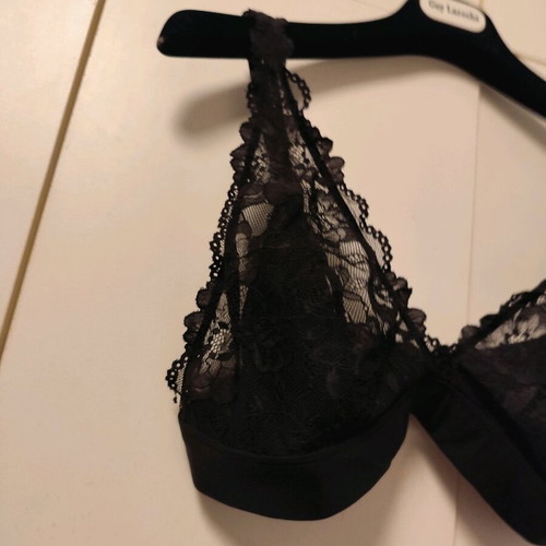 Bralette black lace XXL like new H&M