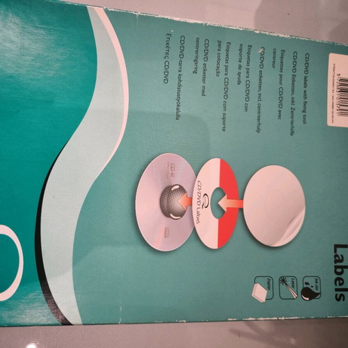 Paper CD labels Q connect like new