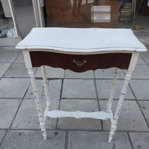 Independent wooden side table like new, dimensions 60x30x80 cm