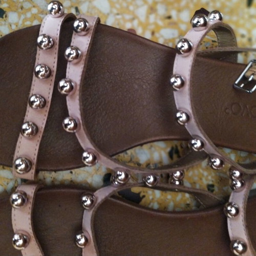 Brown sandals used, size 37