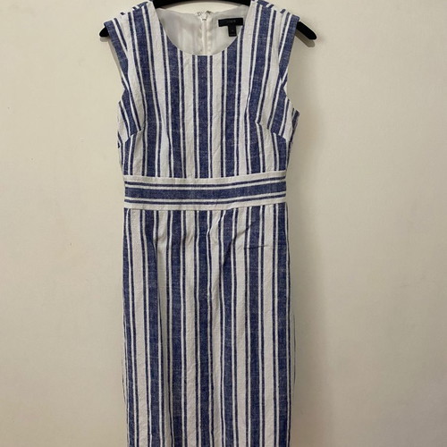 Φόρεμα J. Crew λινό μεταχειρισμένο, μέγεθος Medium, άσπρο